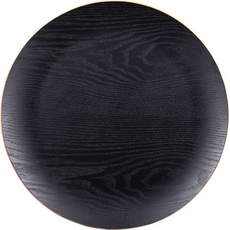 Table Passion - Assiette de présentation bois noir 34 cm (1/2)