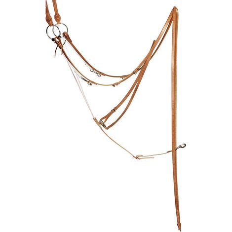 German Martingale Schutz Brothers Appui-tête d'appui-tête de harnais en cuir avec boucles en acier inoxydable (1/2)