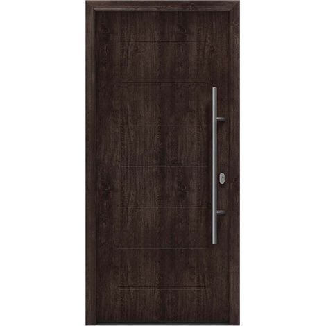 Hörmann Ecostar Haustür "ISOPRO IP 015", night oak, 110 x 210 cm (B x H), DIN Rechts