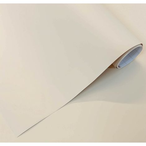 Vinyle adhésif mat crème beige 1 pièce 60x300 cm Pour meubles cuisine murs fenêtres travaux manuels Papier adhésif décoratif BEIGE 60x300 cm (1/5)