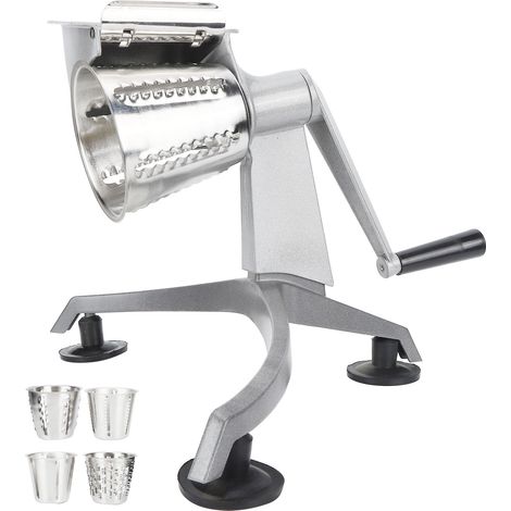 Couteau à légumes multifonction manuel - Râpe et robot culinaire avec 5 lames en acier inoxydable pour cuisine (1/5)
