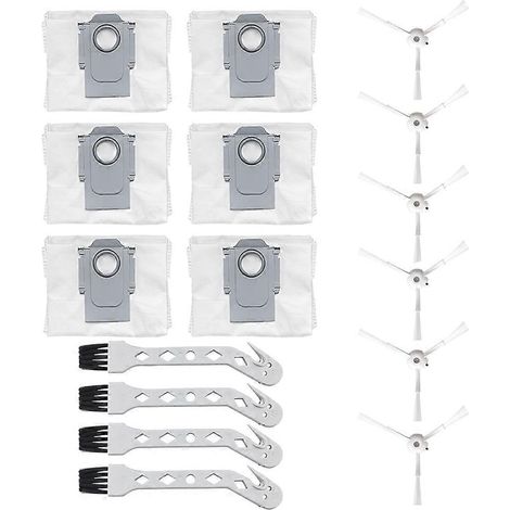 Accessoires de rechange pour aspirateur robot Roborock S7MaxV UltraG10S Pro : sac à poussière et brosse latérale. (1/5)
