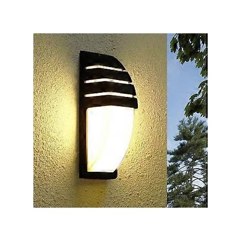 Wandleuchte für den Innen- und Außenbereich, 9 W, schwarz, warmweißes Licht (3000 K), LED-Wandleuchte für Garage, Terrasse und Garten, IP65 wasserdicht