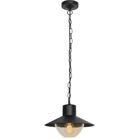Suspension extérieure chaîne noire E27 IP44 Candellux