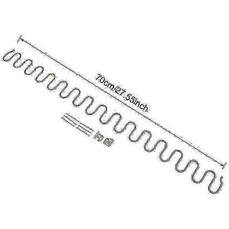 Ressorts de rechange pour fauteuils de canapé modèle 2025, avec clips, longueurs 45/50/60/65/70 cm, longueur totale 70 cm. (1/5)