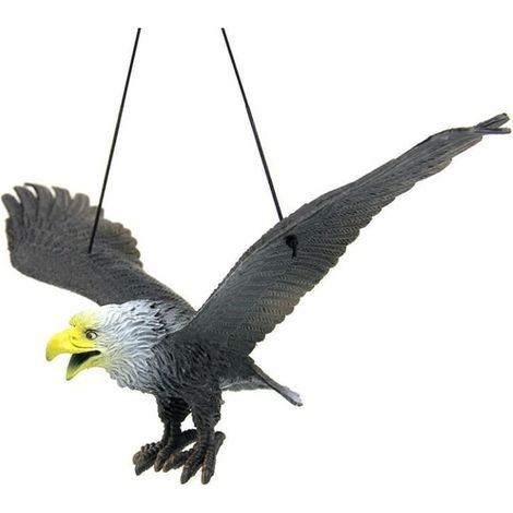 Chouette Répulsive - Effaroucheur Oiseaux Réfléchissant - Pour Balcon Terrasse Jardin - Hauteur 40 Cm - 1 Pièce