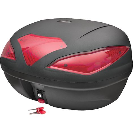 Moretti Kofferraum, MR-709, 43 l, Schwarz, Rot reflektierend