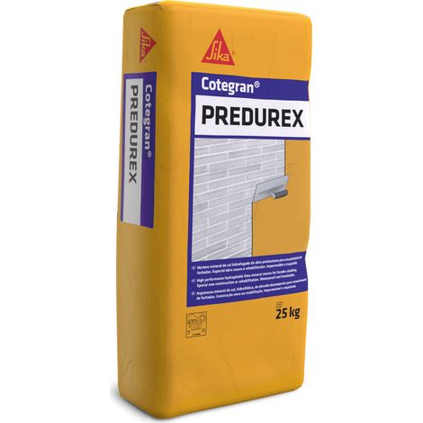 Cotegran Predurex - Mortero de cal hidrofugado para revoco de fachadas - 25 kg - Saco - Blanco