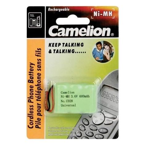 Akku NiMH für schnurlose Telefone 3,6 V - 600 mAh (Universalanschluss)