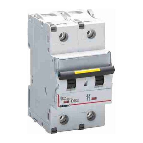 Interruptor automático modular BTIFT82D100 BTDIN160 2P curva D - In= 100A