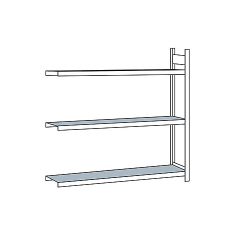 Weitspannregal  mit Stahlboden  Höhe 2000 mm  Spannweite 2250 (1/3)