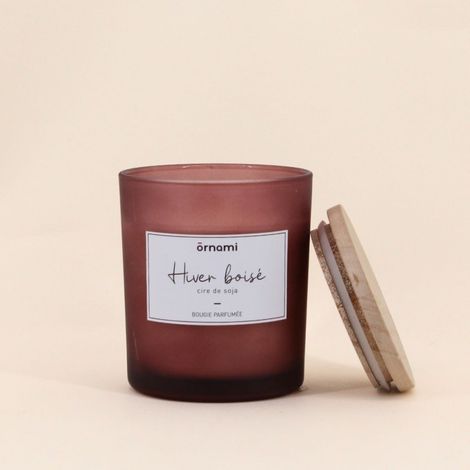 Bougie parfumée en cire de soja "hiver boisé" 280g (1/5)