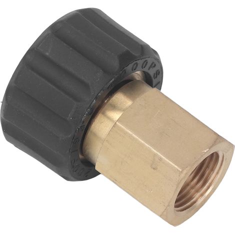 Accessoires pour machine de nettoyage : tuyau d’eau haute pression, poignée de pistolet à eau, raccord de conversion en cuivre, tube d’extension, tige d’insertion G3/8 vers M22 (14 pouces) (1/5)