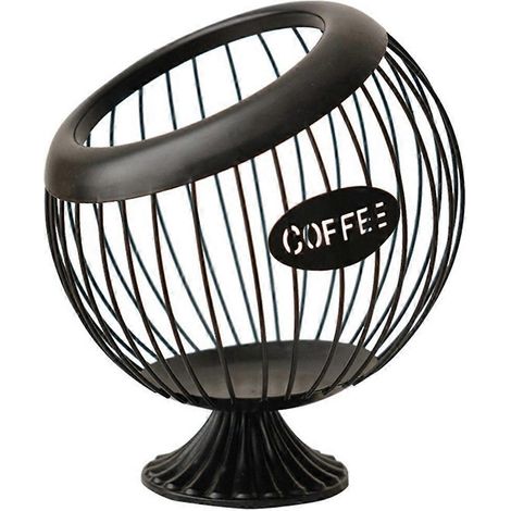 Espressokapselhalter, Behälter, Theken-Kaffeepadhalter, Schwarz