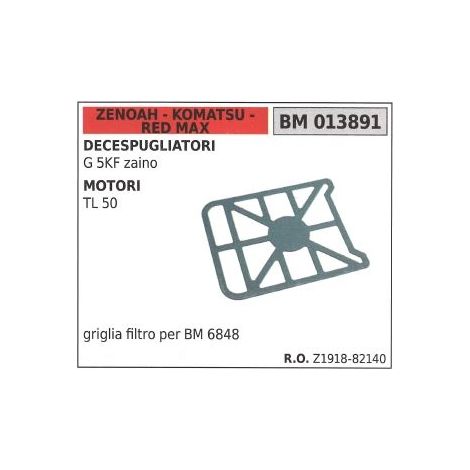 Griglia filtro aria ZENOAH per decespugliatore G 5KF zaino motore TL50 013891
