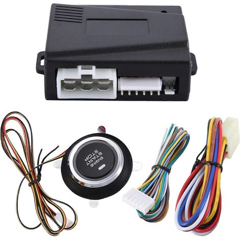 Universelles 12V-Auto-Ein-Tasten-Startsystem mit Fernbedienung für Vorheizen und Kühlung (1/5)