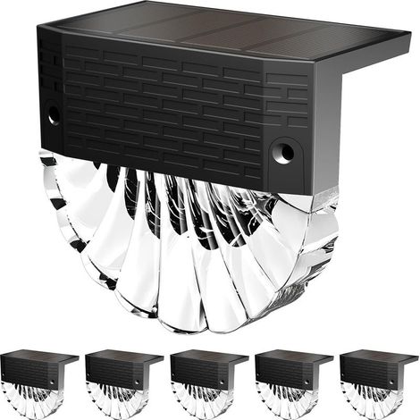6 Stück Solar-Gartenleuchten für den Außenbereich, 3 Modi, automatische Ein-/Ausschaltung, IP65, 600 mAh (1/4)