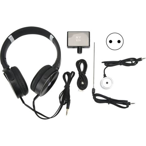 Détecteur de fuite de conduites d'eau souterraines, intensificateur de son haute résistance amélioré avec casque AC100-240V pour la construction de sites, prise UE (1/5)