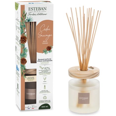 Bouquet Profumato Ellipse Cedro Selvatico Ricaricabile 200ml Esteban-Paris