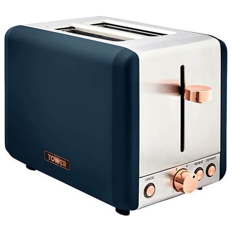 Tower Cavaletto Toaster 2 Slice Midnight Blue (1/5)