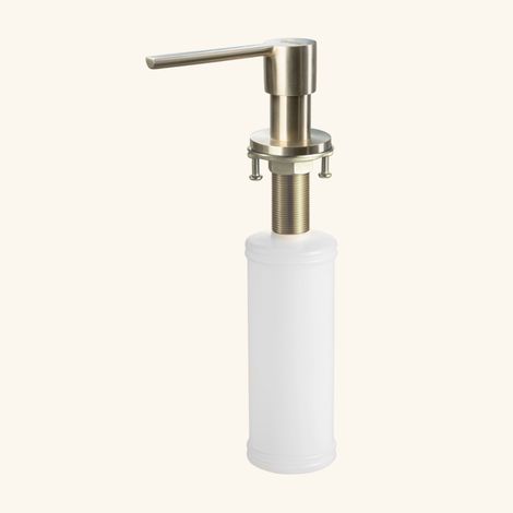 Distributeur savon cuisine encastrable Luisina inox doré or clair (1/3)
