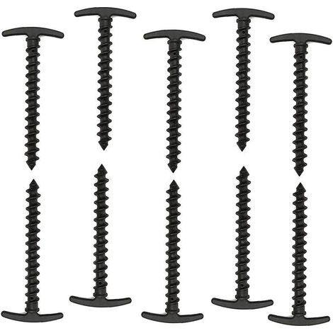 Packung mit 10 14,5 cm langen Heringen aus Stahl und Kunststoff für Zelte und Planen