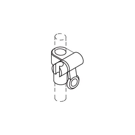HEWI 950.33DE0190 98 Support de douche, pour tiges Ø 33 (1/2)