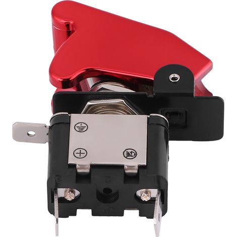 Interrupteur à bascule SPST 12 V 20 A avec LED rouge pour voiture de course (marche/arrêt). (1/5)