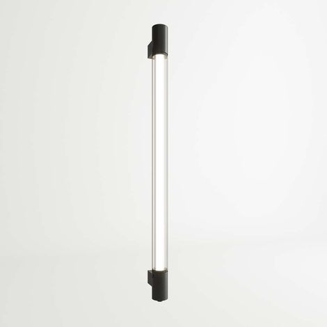 Wandleuchte Retroleuchte Antik Wandlampe T8-Sockel Stahl Schwarz Metallstab (1/5)