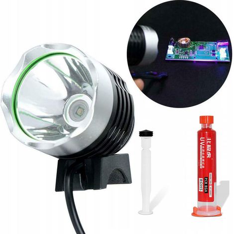 Set Soldermaska Rossa 10ml con Pistone e Lampada UV – Protezione PCB, Isolamento, Rapido Indurimento  Per Hobbisti e Professionisti (1/5)