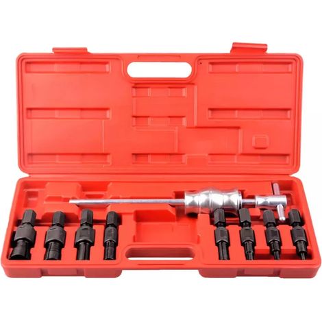 Kit extracteur 9 pièces, marteau inertie 1,4kg, acier forgé, trous borgnes 8-32mm, automobile (1/5)