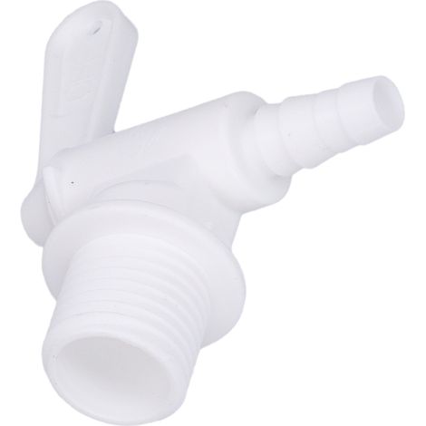 Kit de robinet pour fût de brassage maison, avec joints, pour la fermentation de boissons gazeuses (blanc). (1/5)