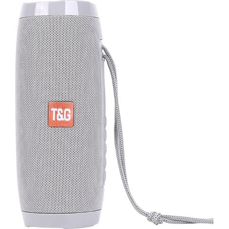 Enceinte Bluetooth Portable Étanche - Haut-Parleur Sans Fil avec Lumières LED - Bluetooth 5.0 - Entrée AUX/USB/TF/FM - Pour Extérieur Intérieur - 1 Pièce (1/5)
