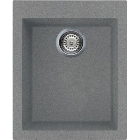 Lavello incasso monovasca fragranite titanio 41x50 cm - Smeg VZ40TT (1/2)