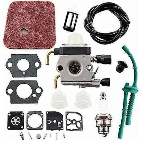 Kit carburateur pour tronçonneuses Husqvarna 435, 435E, 440 et 440E, compatible avec les modèles Jonsared CS410, CS2240 et CS2240S. Remplace les références C1T-EL41, C1T-EL41A et 506450501. Comprend u (1/5)