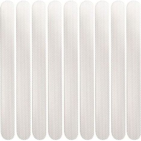 Lot de 24 grattoirs antidérapants auto-adhésifs pour baignoire, marches de douche, échelles, bateaux, blanc Fonepro (1/5)