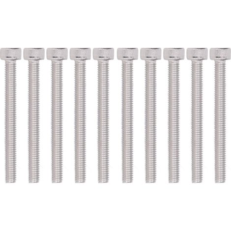 50 vis à tête cylindrique creuse hexagonale en acier galvanisé M4 pour la fixation et le serrage de moules de pièces de machines 2800-0004-0035 (1/5)