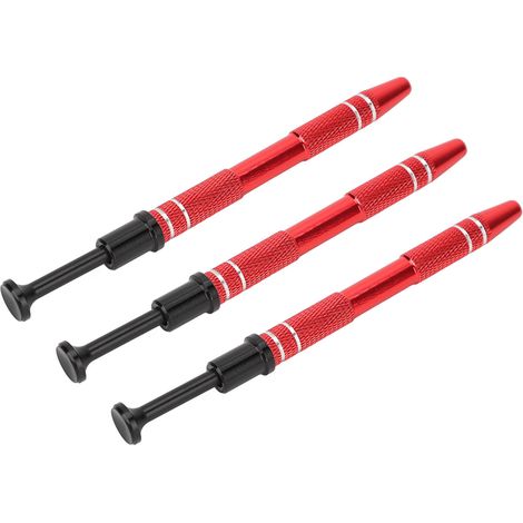 Pince à perles 3 pièces portable avec 4 griffes pour la création de bijoux rouge (1/5)