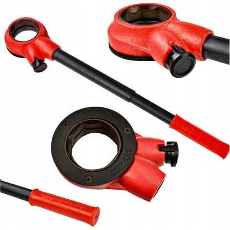 GEKO G01015 cricchetto per filettatrice da 1/4-1 1/4″, in ghisa con cricchetto