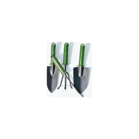 4-teiliges Gartengeräte-Set aus Aluminiumguss für die Arbeit auf Balkonen und Terrassen (1/5)