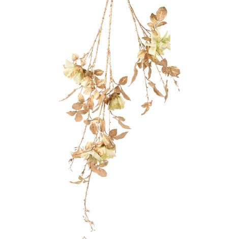 Ramo decorativo color Oro e verde per decorazioni e composizioni di fiori h 150 cm (1/3)