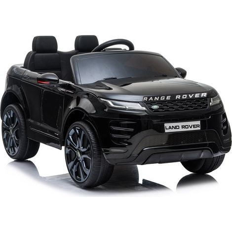Range Rover Evoque con control remoto, LED, batería, pintado de negro. (1/5)