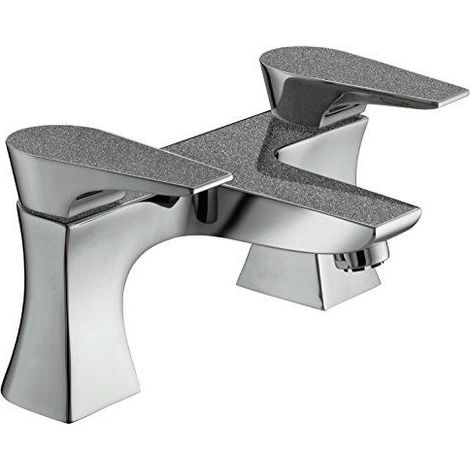 Bristan Mhou BF GG Glisten metallique Sablier de baignoire, Chrome/graphite