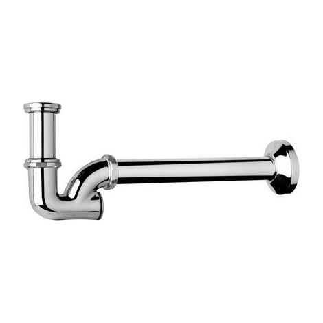 SIFONE AD U IN OTTONE CROMATO- 1 x 26- TEA- pezzi 1