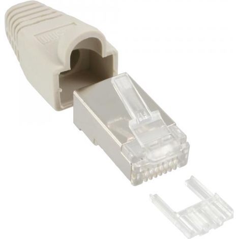 Connettori Inline RJ45 8P8C beige confezione da 100