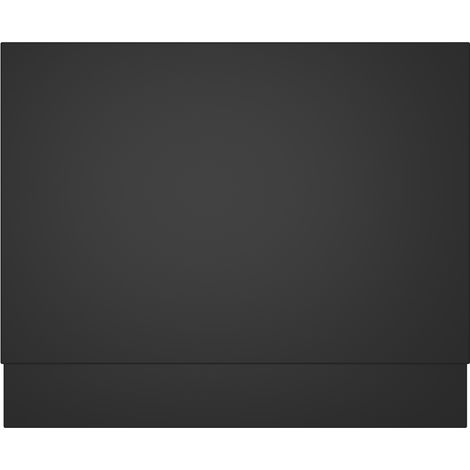 Bathroom Wooden MDF Bath Panel Matt Black Easy Cut 700mm End Panel