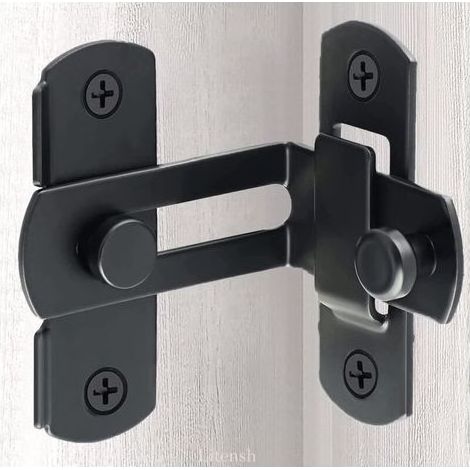 Loquet de porte extérieure. loquet de porte de grange. crochet de porte coulissante en acier inoxydable. verrou de porte coulissante. crochet de sécurité pour porte. fenêtre et armoire (90°. 10 cm. No (1/5)