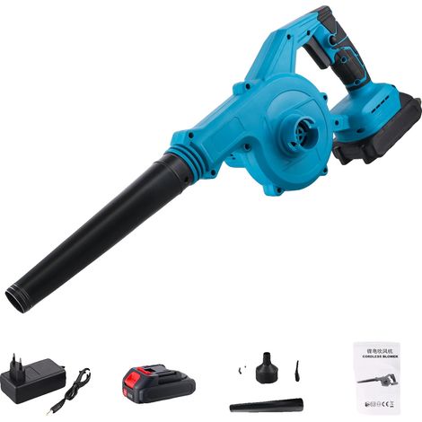 Aspirateur Souffleur Électrique Sans Fil, Double Fonction, Design Portable, 1 batterie (1/2)