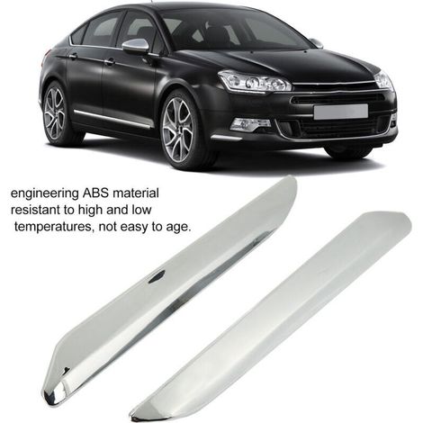 Set di 2 profili di ricambio cromati argento antigraffio per paraurti anteriore (sinistro e destro) per Citroen C5 X7 2007-2015 (1/3)