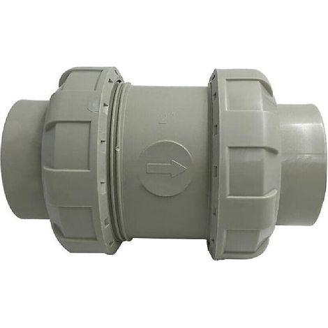 1 Clapet anti-retour 20mm étanche gris pour machine à laver, pression 16 bars, raccord colle (1/2)